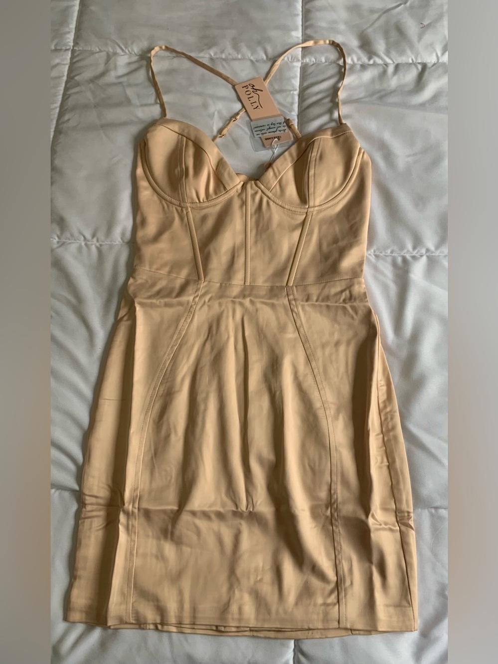 New Oh Polly Satin Corset Mini Dress Size 4